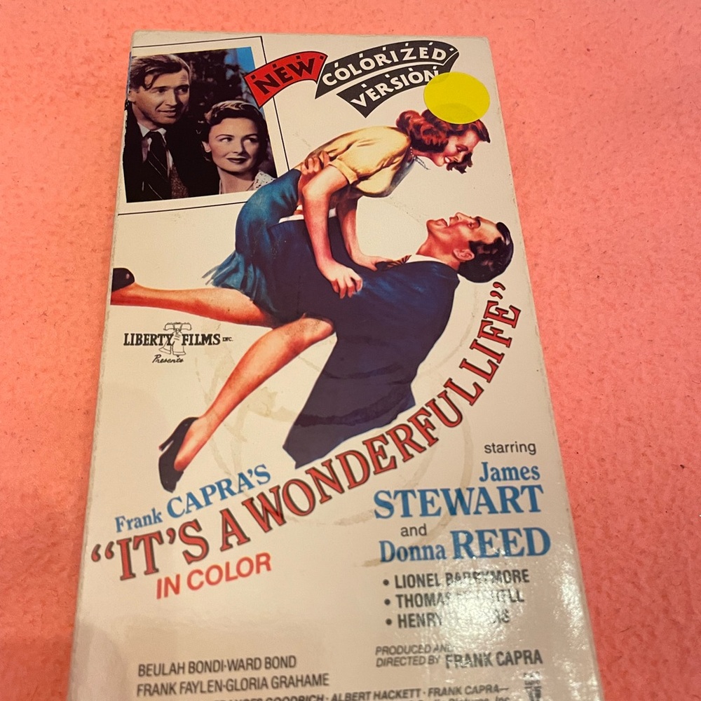 1989...”ITS A WONDERFUL LIFE..VHS CLASSIC FILM  COLORIZED..HAL ROACH